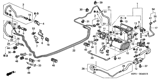 2001 Honda Civic Fuel Pipe Diagram