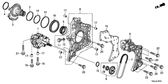 2018 Honda Civic Circlip, Outer (78MM) Diagram for 90603-5T0-010