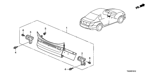 2011 Honda Accord Bolt, Flange (5X7) Diagram for 39104-SLE-J51