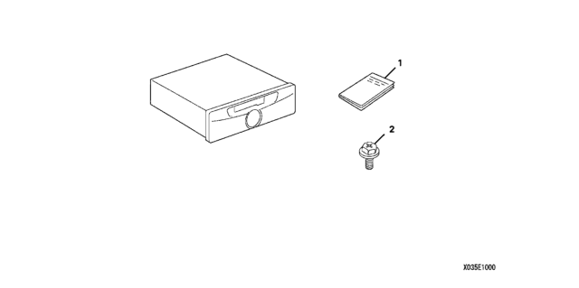 2003 Honda Element 5 Door DX (2WD) KA 4AT Cassette Player Diagram