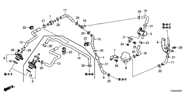 2017 Honda Civic Purge Control Solenoid Valve Diagram