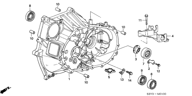 2000 Honda Insight Clutch Housing Diagram