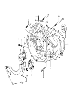 1974 Honda Civic HMT Torque Converter Case Diagram