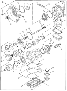 1996 Honda Passport Repair Kit, Automatic Transmission Diagram for 8-96041-118-0