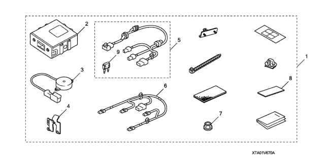 2009 Honda Accord Back-Up Sensor - Attachment Diagram