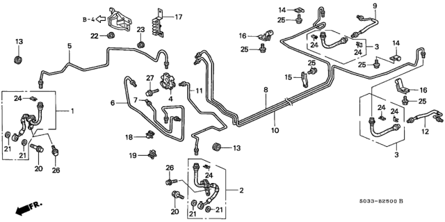 2000 Honda Civic Brake Lines Diagram