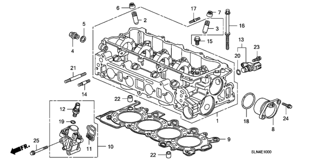 2007 Honda Fit Bolt, Stud (8X65) Diagram for 92900-08065-0B