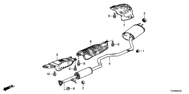 2014 Honda Accord Muffler Diagram