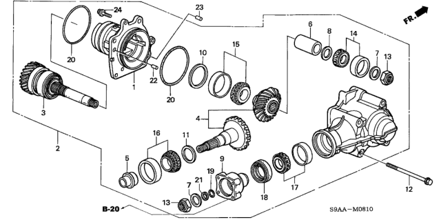 2006 Honda CR-V Transfer Diagram