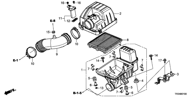 2014 Honda Civic Air Cleaner Diagram