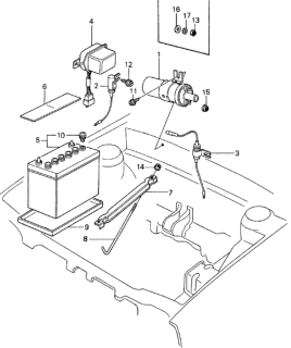 1982 Honda Civic Ignition Coil - Battery Diagram