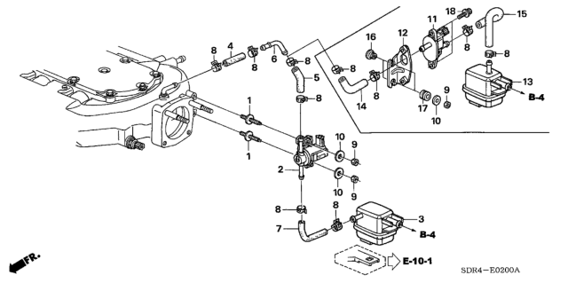 2006 Honda Accord Hybrid 4 Door HYBRID KA 5AT Tubing Diagram