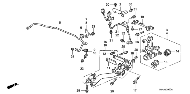 2004 Honda Civic Rear Lower Arm Diagram