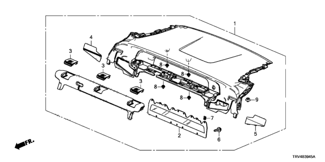 2017 Honda Clarity Electric Open&Close*NH900L* Diagram for 84502-TRT-J01ZA