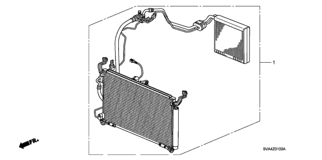 2006 Honda Civic 2 Door DX KA 5AT A/C Kit Diagram