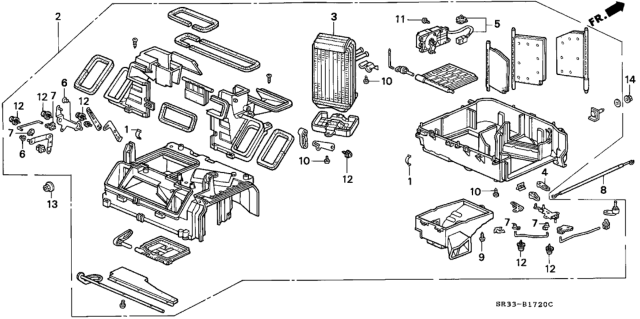 1994 Honda Civic Heater Unit Diagram