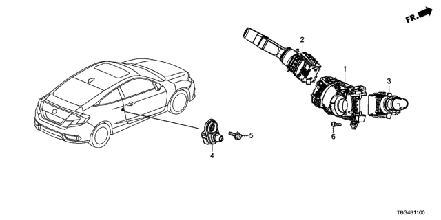 2016 Honda Civic Combination Switch Diagram