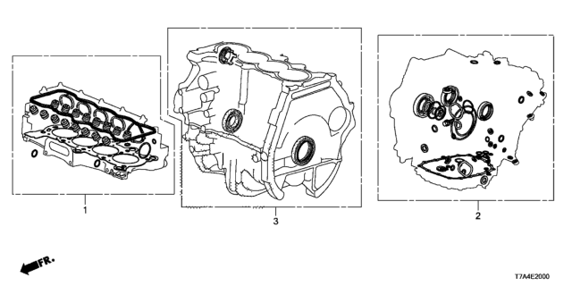 2020 Honda HR-V GASKET KIT Diagram for 06112-5T0-306