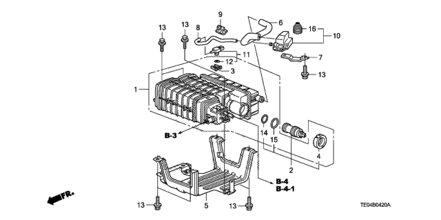 2009 Honda Accord Box, Fuel Drain Diagram for 17743-TA0-A01