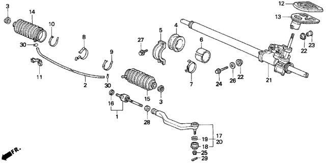 1993 Honda Del Sol P.S. Gear Box Diagram