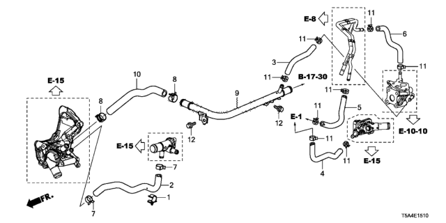 2018 Honda Fit Water Hose Diagram