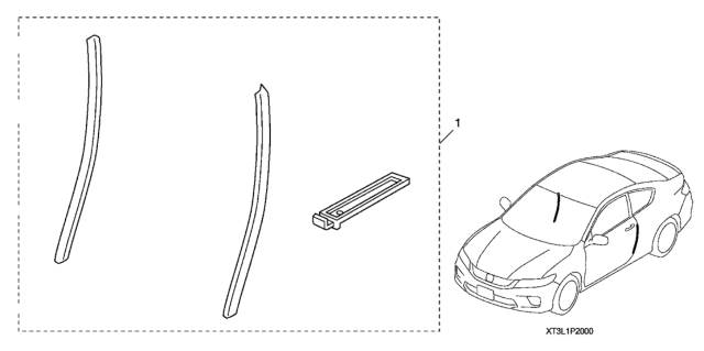 2017 Honda Accord Door Edge Guard Diagram