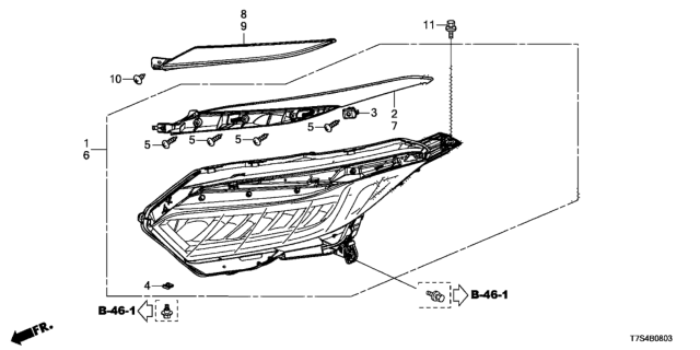 2019 Honda HR-V Headlight (LED) Diagram