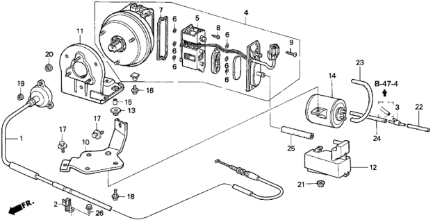 1995 Honda Accord Auto Cruise (V6) Diagram