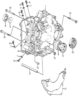 1985 Honda Accord Oil Seal (40X76X9) (Nok) Diagram for 91206-PC9-711