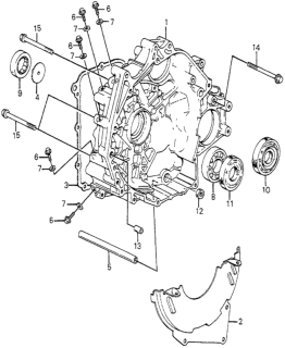 1984 Honda Accord Cover, Torque Converter Diagram for 21351-PD2-900