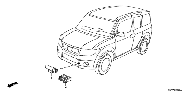 2010 Honda Element A/C Sensor Diagram