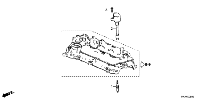 2019 Honda Accord Hybrid Plug Top Coil - Spark Plug Diagram