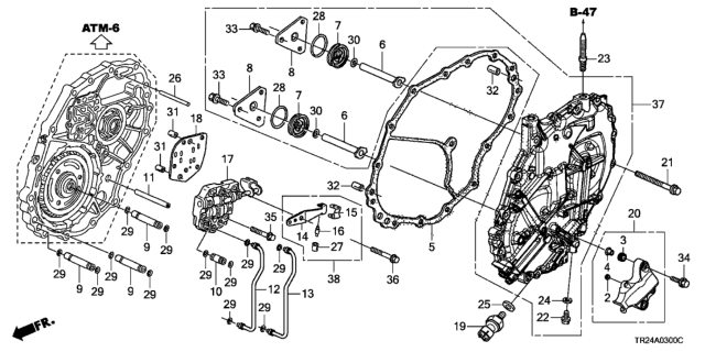 2013 Honda Civic Bolt, Stud (12X73) Diagram for 90380-S04-000
