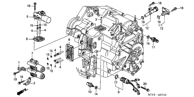 2005 Honda Element AT Solenoid Diagram