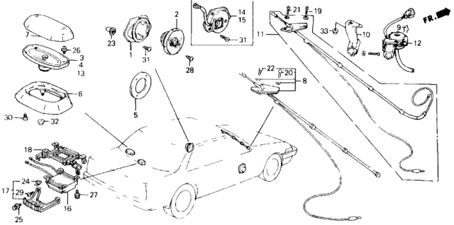 1989 Honda Accord Amplifier (Bose) Diagram for 39186-SG7-A01