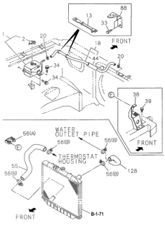 1994 Honda Passport Radiator Hose Diagram