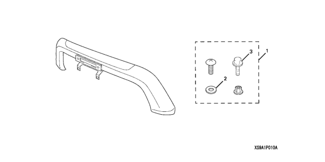 2006 Honda CR-V Front Grille Trim Diagram