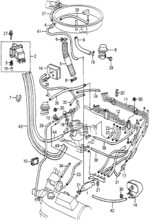 1981 Honda Accord Tube (3.5X90) (Yellow) Diagram for 91435-PA6-900