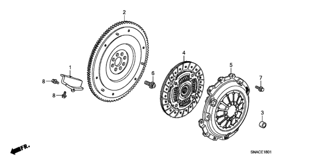 2011 Honda Civic Clutch (2.0L) Diagram