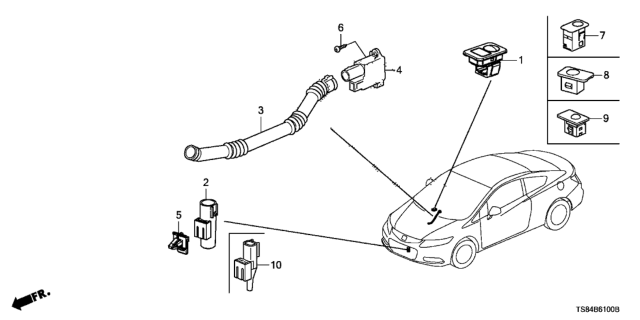 2013 Honda Civic A/C Sensor Diagram