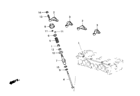 1984 Honda CRX Auxiliary Valve Diagram