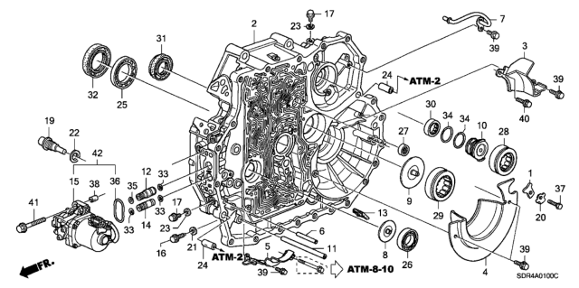 2005 Honda Accord Hybrid Pipe, Joint Diagram for 22770-RDK-000