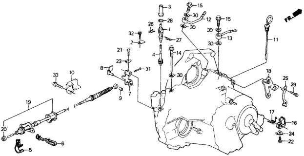 1988 Honda Civic Wire, Control Diagram for 54315-SH5-981