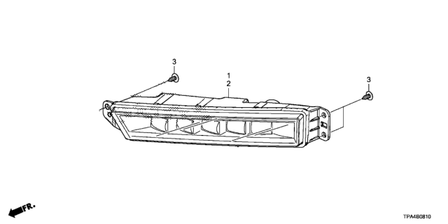 2020 Honda CR-V Hybrid 5 Door EX (HYBRID) KA CVT Foglight Diagram