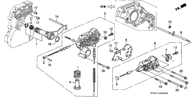 1995 Honda Accord AT Regulator Diagram