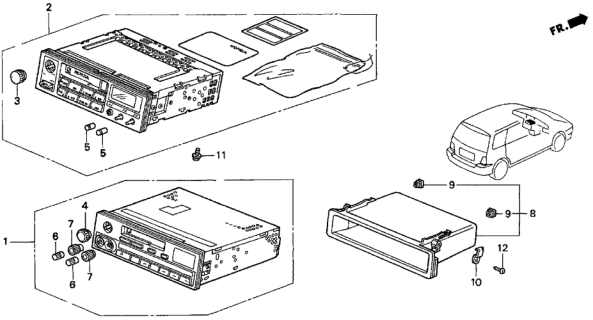 1997 Honda Odyssey Auto Radio Diagram