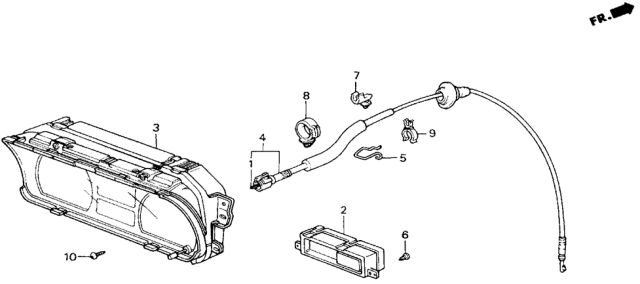 1990 Honda Civic Combination Meter Diagram