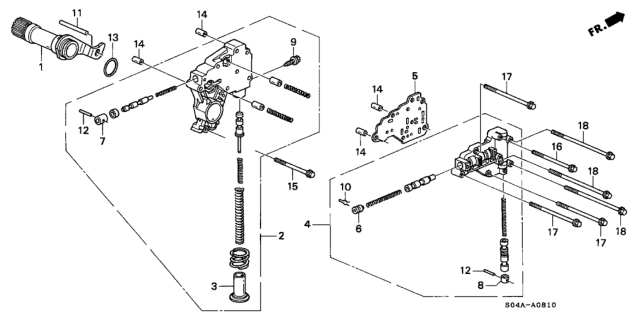 1999 Honda Civic 4 Door GX (ABS) KA 4AT AT Regulator Diagram