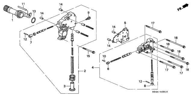 2000 Honda Civic AT Regulator Diagram