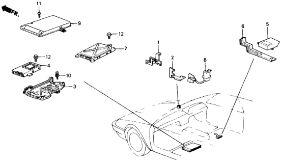 1989 Honda Accord 2 Door SEI KA 5MT Controller Diagram 2